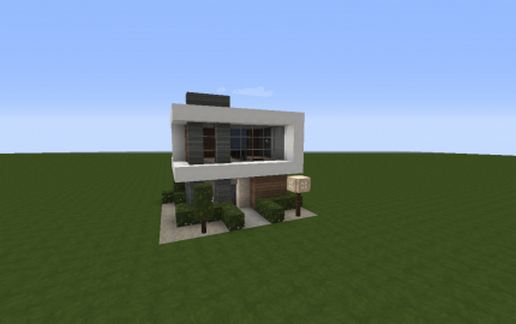 Small 10x10 Modern House schematic - building
