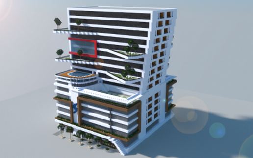 Large Modern Building schematic - building