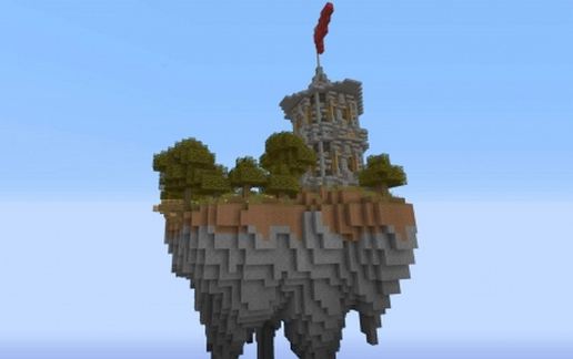 Small floating castle schematic - building
