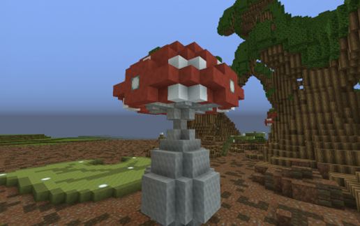 Simple fly agaric schematic - building
