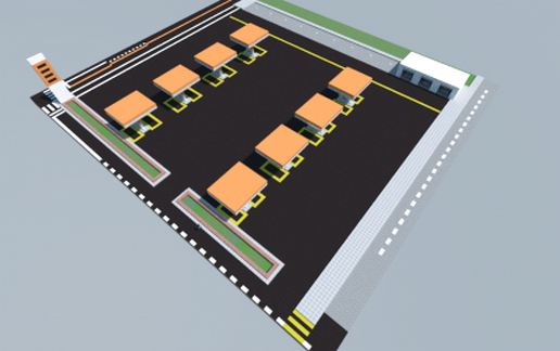 Gas Station schematic - building