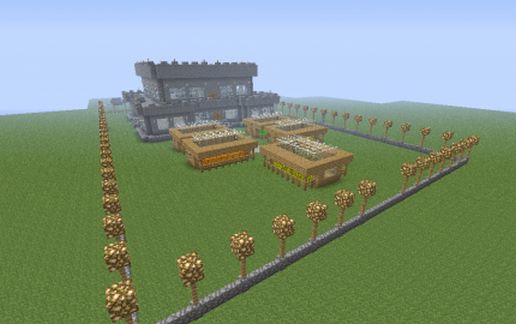 big castle house schematic - building