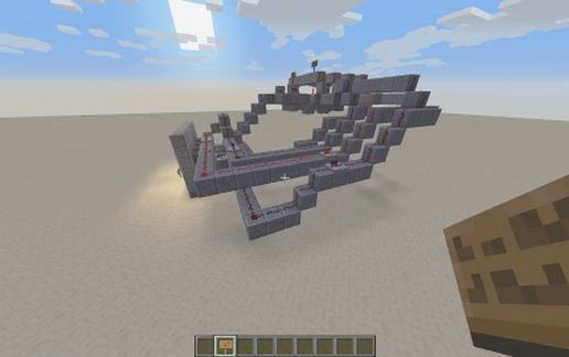 Redstone Bin Reader (2 Bits) schematic - building