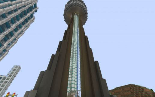 CN Tower schematic - building