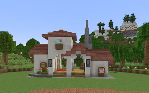 house with an open air concept schematic - building