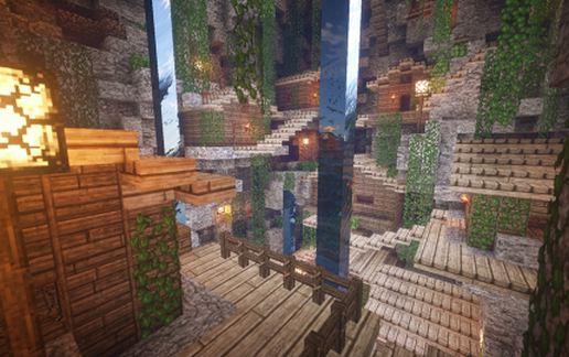 Lepelville 1.7.x (medieval town, castle, mansion, tower, village-in-a-hole, pvp arena and more!) schematic - building