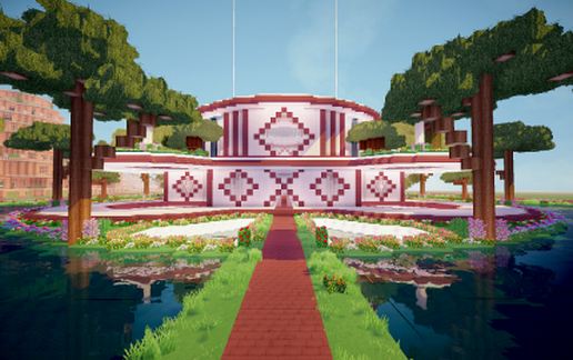 Garden Temple Spawn schematic - building