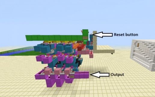 9 Digit Combination Lock schematic - building