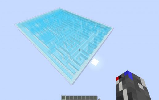 glass labyrinth schematic - building