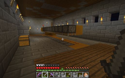 Medieval portcullis, wall, and keep schematic - building