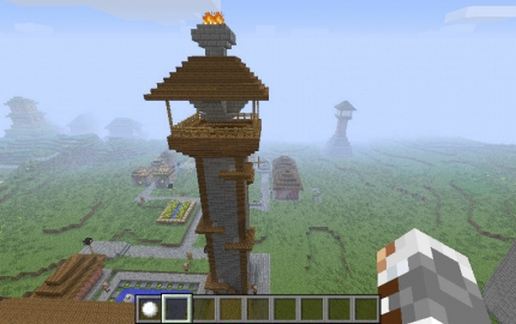 Wood and Stone Watchtower schematic - building