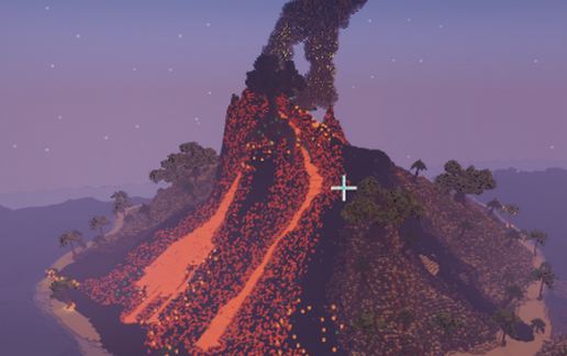 Volcanic Island schematic - building