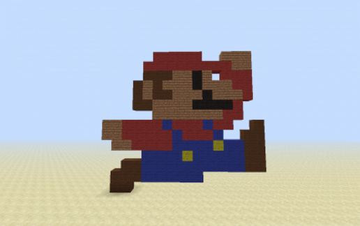 Super Mario 8-Bit Style [Jumping] schematic - building