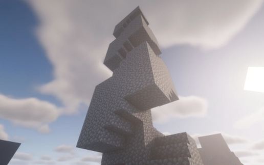 2-wide spiral staircase