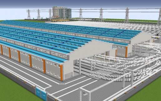 Light-rail depot