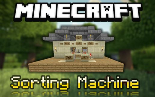 Minecraft Sorting Machine schematic - building