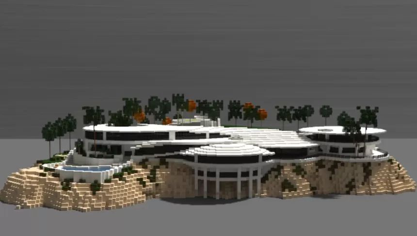 Iron Man's Mansion schematic - building