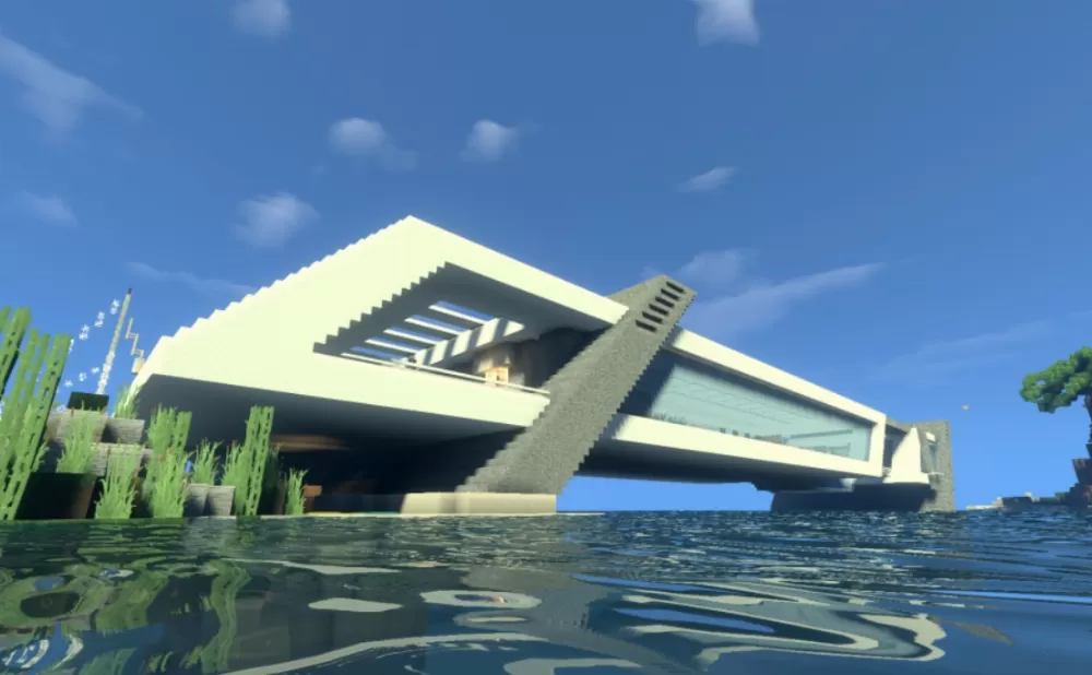 Modern House on the Water schematic - building