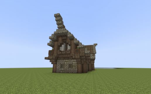 Medieval House Abstract schematic - building
