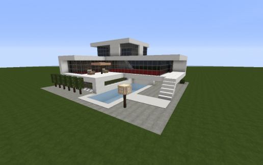 Three Floor Modern House schematic - building