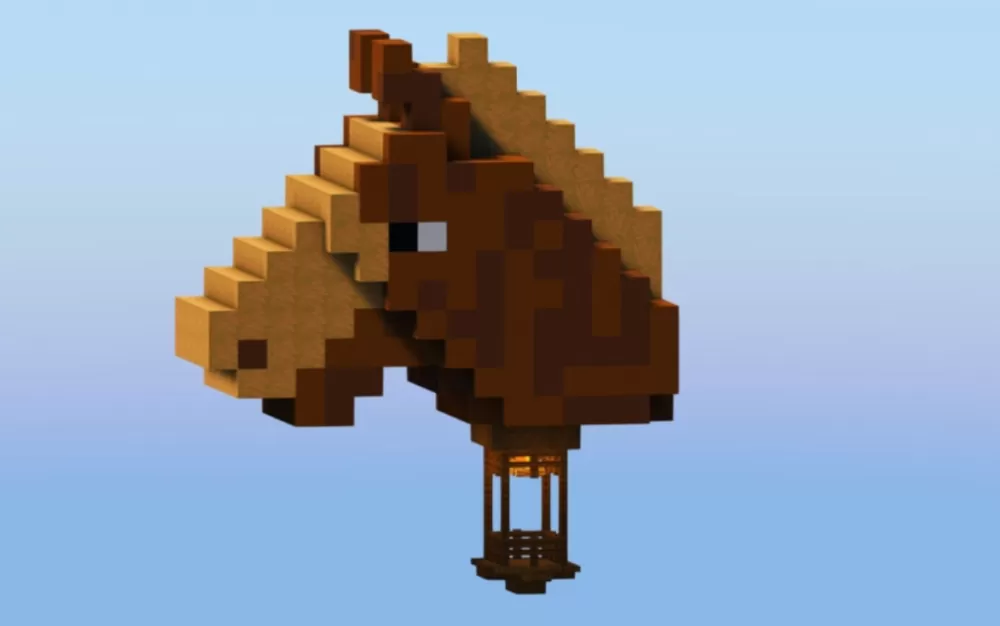 Brown Horse Hot Air Balloon schematic - building