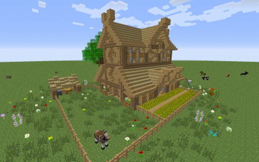 Rohan stable (it's a harda world schematica project: Rohan) schematic - building