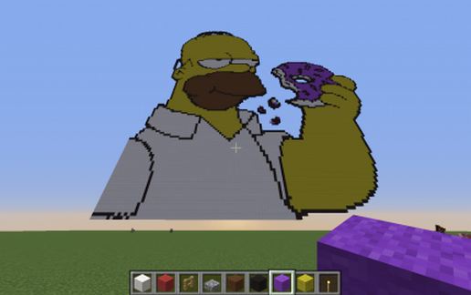Homer Simpson schematic - building