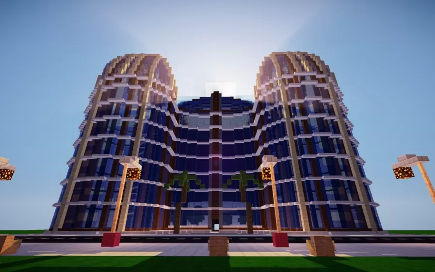 Modern City Building schematic - building