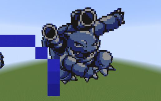 Blastoise sprite schematic - building