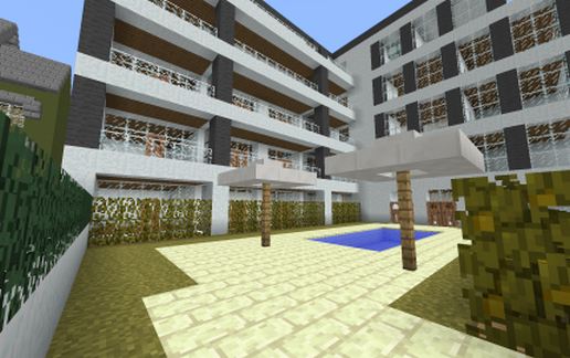 Big apartment building schematic - building