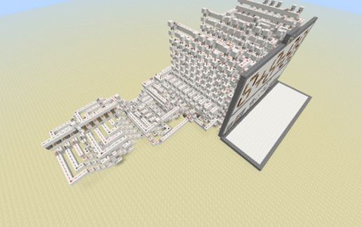 minecraft calculator schematic - building