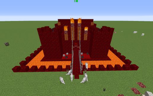 Fire Fortress schematic - building
