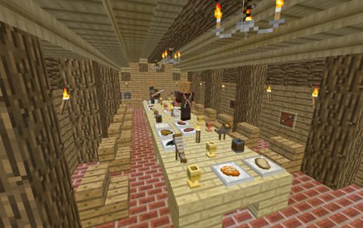 Rohirric mead hall (generated) (It's a harda world schematica project: Rohan)