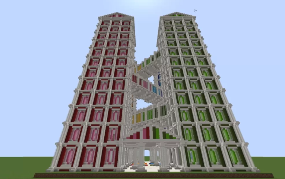Rainbow Tower schematic - building