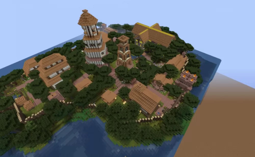 Island Town schematic - building